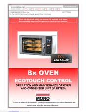 Mono Bx OVEN Operation And Maintenance