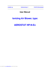 Simco AEROSTAT HP-N-Ex User Manual