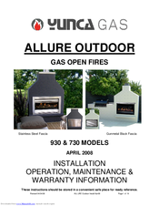 Yunca Gas 930 Installation Operation & Maintenance