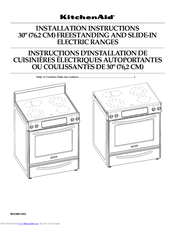KitchenAid W10113902A Installation Instructions Manual