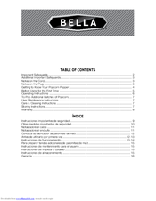 Bella Popcorn Popper User Manual