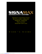 SignaMax 065-1163F series User Manual