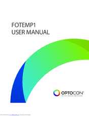 Optocon FOTEMP1 User Manual