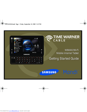 Samsung Mondi Getting Started Manual
