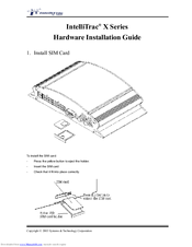 IntelliTrac X Series Installation Manual