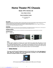 nMedia HTPC 180 BA Quick Installation Manual
