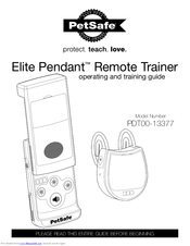 Petsafe Elite Pendant PDT00-13377 Operating And Training Manual