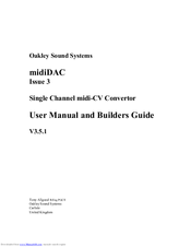 Oakley midiDAC User Manual