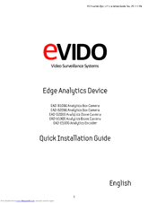 Evido EAD-B1000 Quick Installation Manual