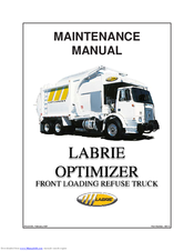 Labrie Optimizer Maintenance Manual