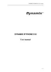 Dynamix 510 User Manual