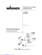 WAGNER GA 2800EA Operating Manual