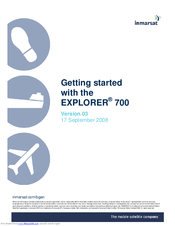 Inmarsat BGAN Thrane&Thrane Explorer 700 Getting Started