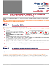 Media5 Mediatrix 4104 Installation Manual