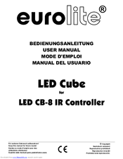 EuroLite LED Cube LED for CB-8 IR Controller User Manual