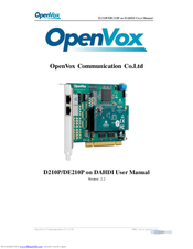 OpenVox D210P User Manual
