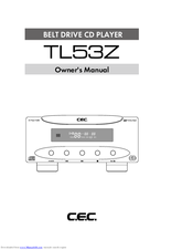 C.E.C. tl53z Owner's Manual