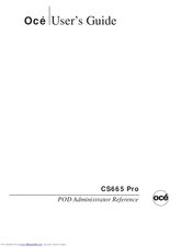 Oce CS656 Pro User Manual