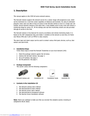 Xineron HDB-T3x0 Series Quick Installation Manual