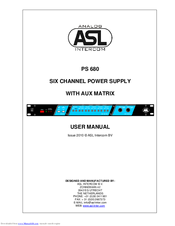 ASL INTERCOM PS 680 User Manual