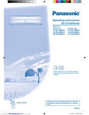 Panasonic CS-RE24MKR Operating Instructions Manual