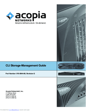 Acopia Networks 810-0044-00 Manual