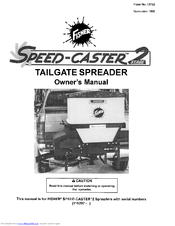 Fisher speed-caser 2 Owner's Manual