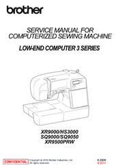 Brother SQ900 Service Manual