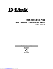 D-Link DES-7011 User Manual