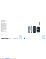Motorola E1070 - Cell Phone 64 MB Manual