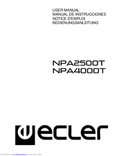 Ecler NPA4000T User Manual