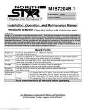 North Star M157204B Installation, Operation And Maintenance Manual