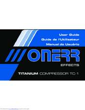 Onerr Titanum Compressor TC-1 User Manual