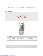 Siemens AX75 Service Manual