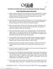 Crysalli CR-UCM1 Quick Installation Manual