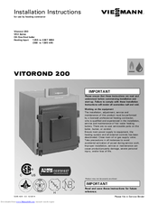 Viessmann Vitorond 200 Manuals Manualslib