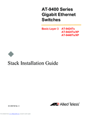 Allied Telesis AT-9424Ts AC Installation Manual