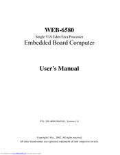 Iei Technology WEB-6580 User Manual