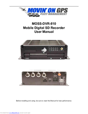 Movin' On GPS MOSS-DVR-810 User Manual