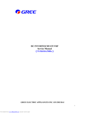 Gree DC Inverter Multi VRF Service Manual