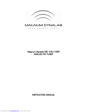 Magnum MD 105T Instruction Manual