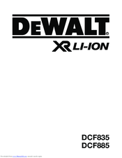 DeWalt XR LI-ION DCF895 Manual