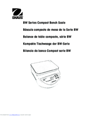 OHAUS BW1.5 Instruction Manual