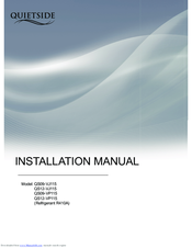 Quietside QS12-VP115 Installation Manual
