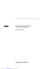 Digital Equipment TA867 Use And Installation Manual