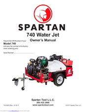 Spartan Tool 740 Water Jet Owner's Manual