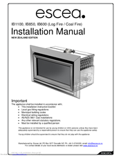 Escea Ib850 Manuals Manualslib