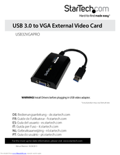 StarTech.com USB32VGAPRO User Manual