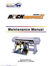 Mutoh Rockhopper Ii Series Maintenance Manual Pdf Download Manualslib