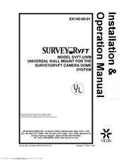 Vicon SVFT-UWM Installation & Operation Manual